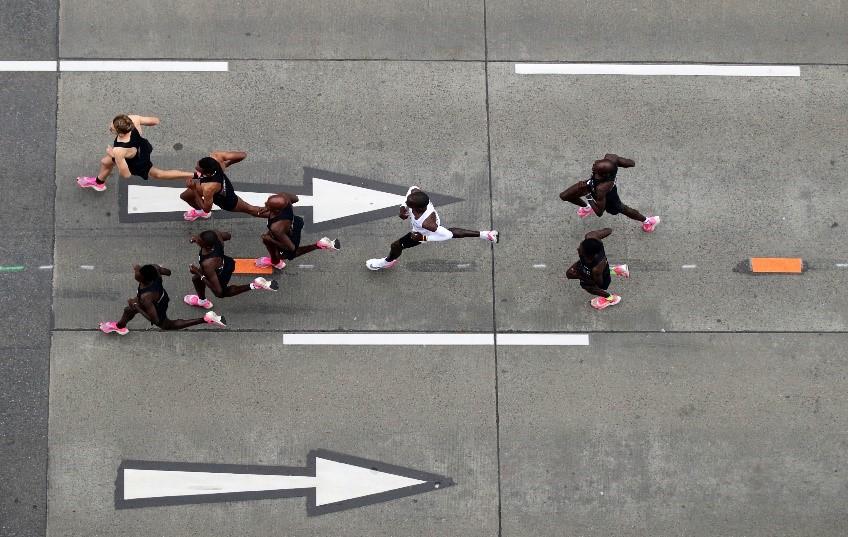 Coureurs marathon